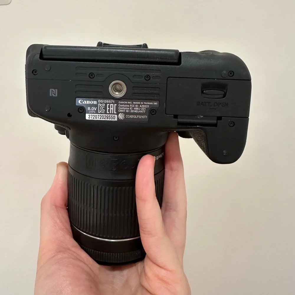 Canon EOS Rebel T6i with 18-55 mm lens (USED, LIKE NEW QUALITY)